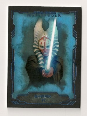 2016 STAR WARS MASTERWORK BLUE METALLIC PARALLEL CARD #35 SHAAK TI