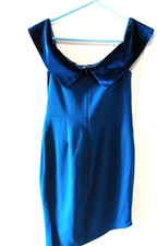 Fashion Nova Azure Dreams Dress Teal BLUE NWT Size MEDIUM Cocktail/Holiday
