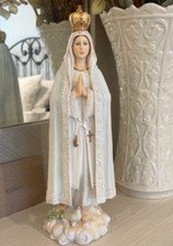 Our Lady of Fatima Figurine Mother of God Jesus Blessed Virgin Mary Statue Gift