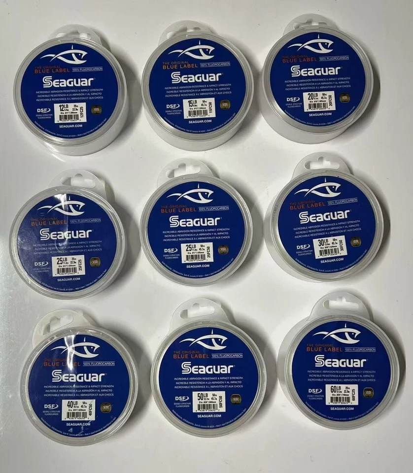 Linha de pesca Seaguar Blue Label 100% fluorocarbono líder lb/YDS - Selecione - Imagem 4 de 4