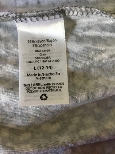 SECRET TREASURES MIX & MATCH SOFT GraySpotted Elastic Waist Shorts Sz L - Picture 5 of 8