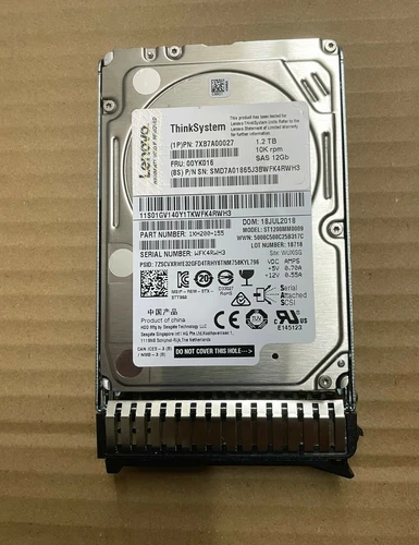 Lenovo 00YK016 ThinkSystem 1.2TB 10K SAS 12G 512N 2.5in HDD 7XB7A00027 - Picture 3 of 6