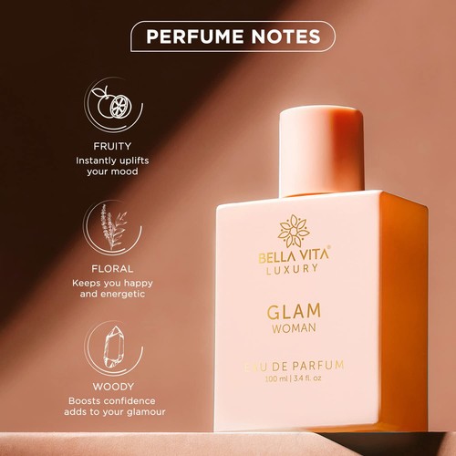 Bella Vita Luxury Eau De Parfum Unisex Spray Glam Woman Lasting Fragrance 100ML - Picture 3 of 5