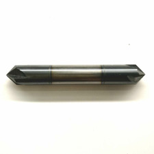 3/8" 4 FLUTE 90 DEGREE CARBIDE CHAMFER MILL - DOUBLE END - TiALN COATED