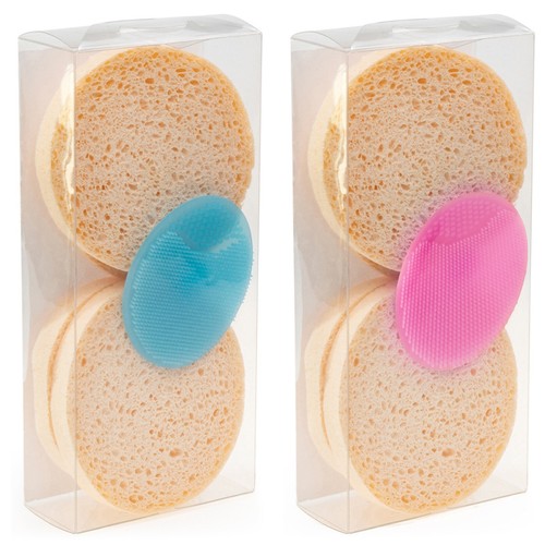 Facial Silicone Scrubber & Reusable Makeup Pads Soft Exfoliating Face Brush Set - Picture 8 of 17