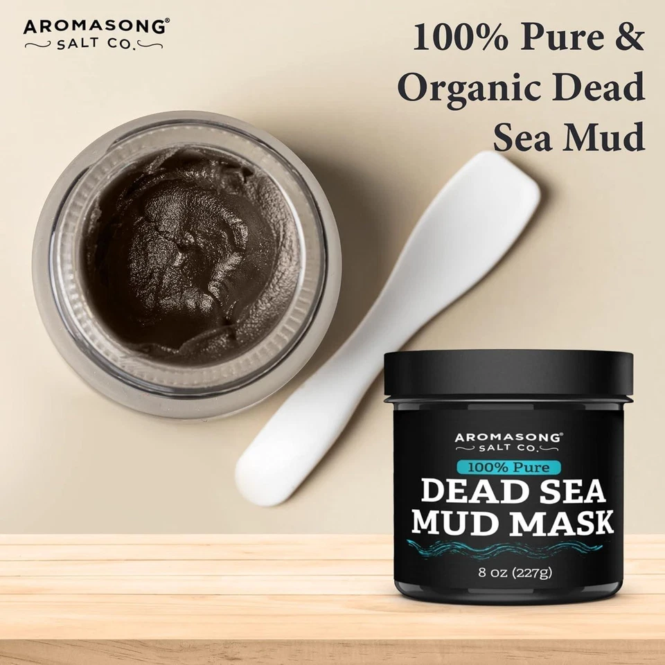 Aromasong 100% Pure Dead Sea Mud Mask for Face - Cleansing Natural Skin Care for - Image 3 of 4