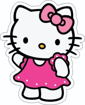 Hello Kitty Essbar Fabel Mädchen Katzen Tortenaufleger Torte Geburstag + TEXT