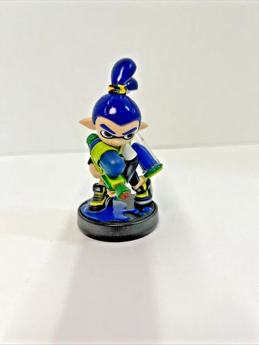 Blue Inkling Boy Nintendo Amiibo Figure Splatoon Splatoon Toy Figure
