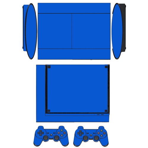 10 Pure Clean Solid Skin Sticker for PS3 Super Slim and 2 controller skins - Picture 13 of 21