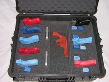 New Custom 10 pistol handgun foam insert fits your Pelican 1610 case nameplate