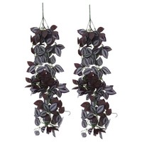 2X KüNstliche Pflanzen Rebe Kunstpflanzen HäNgend 105Cm GefäLschte Ivy Pflanzen