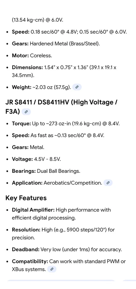 JR DS 8411 Servo  ( Very Low Time ) Quantity 4  - Image 3 of 3