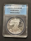 2004-W Proof American Silver Eagle ANACs Pr70 DCAM