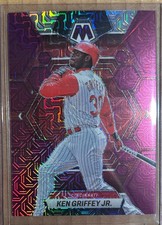 2023 Panini Chronicles Mosaic Purple Mojo KEN GRIFFEY JR (#31/50)