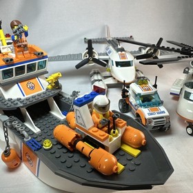 LEGO City Coast Guard Lot Boat Helicopter Plane Truck Bundle Vehicles