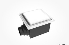 Aero Pure ABF110 L5 W ABF110L5 Ceiling Mount 110 CFM Quiet Bathroom Ventilation