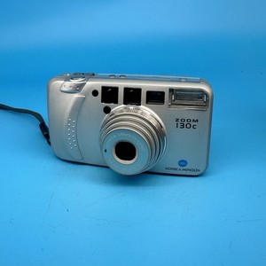 Minolta Zoom 130c analoge Kompaktkamera 35mm silber getestet *Displayproblem*