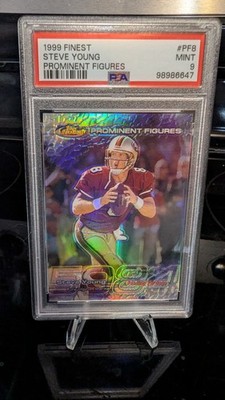 1999 Topps Finest - Prominent Figures Steve Young #PF8 /5084 PSA 9