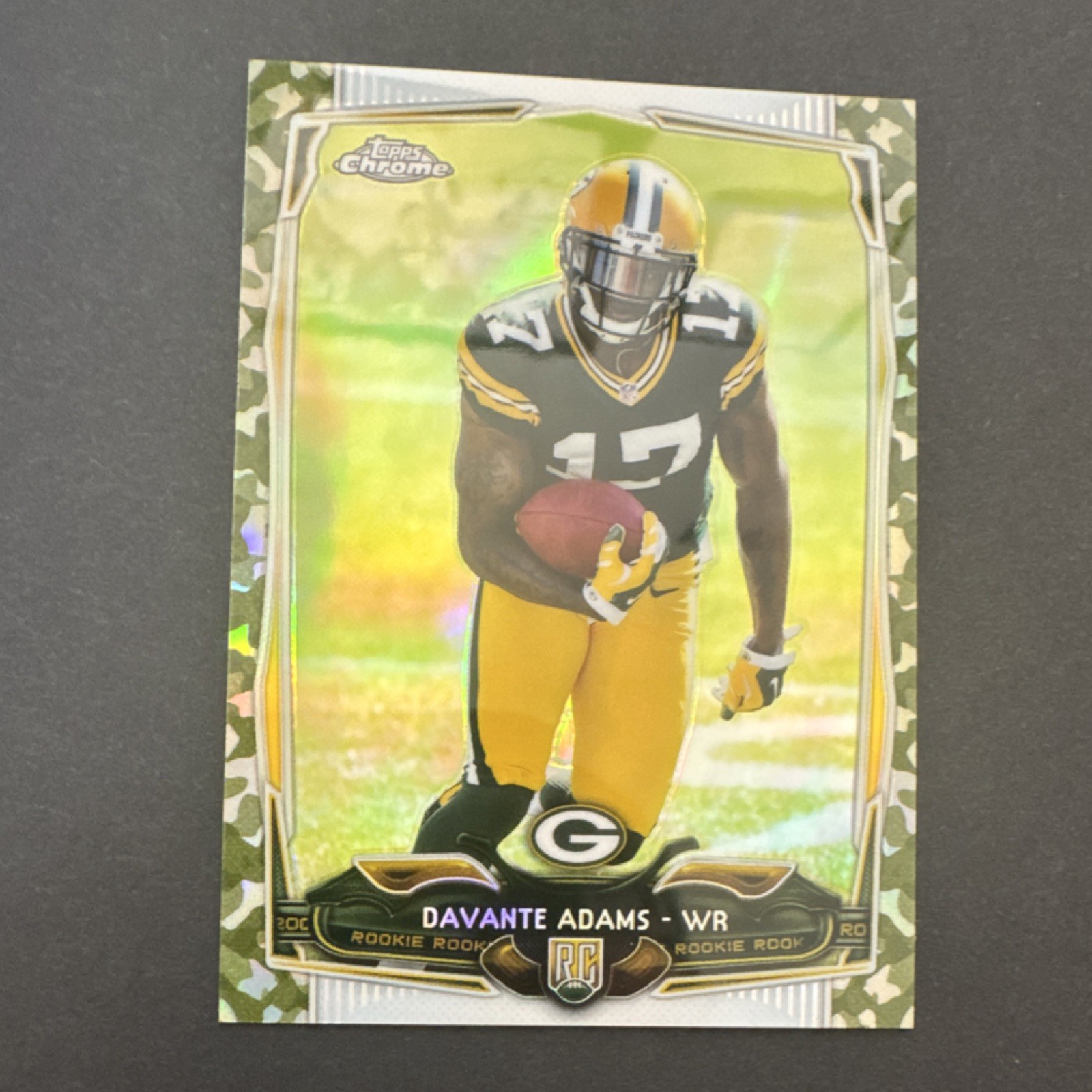 Topps 2014 Chrome Davante Adams #114 Camo Refractor Rookie /499 Packers