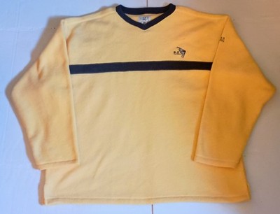 Vintage B52 Golf Club WV Fleece Pullover Sweater Gear For Sports Yellow 2XL