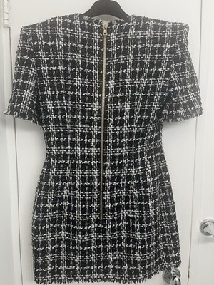 Balmain Paris Tweed Dress Size 42