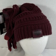 Harley Davidson HD Women’s Winter Open Road Knit Beanie Hat & Gloves 97712-23VW