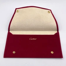 Cartier Travel Clutch Travel Box Eyeglass Holder/Velvet Strap