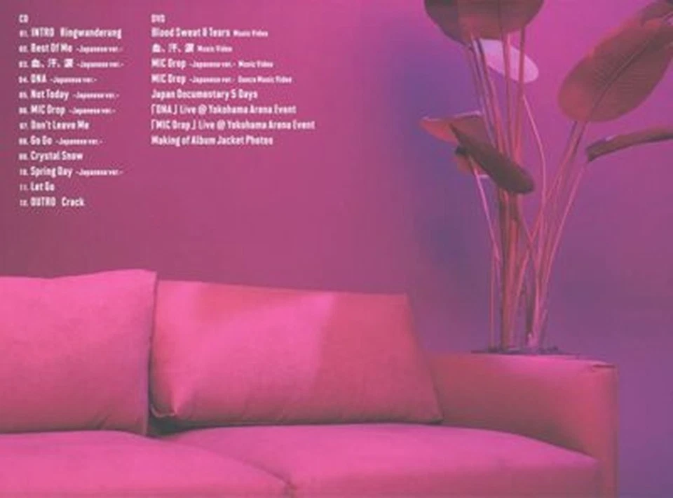 BTS FACE YOURSELF First Limited Edition B CD DVD Booklet Sticker Japan - Image 2 of 2