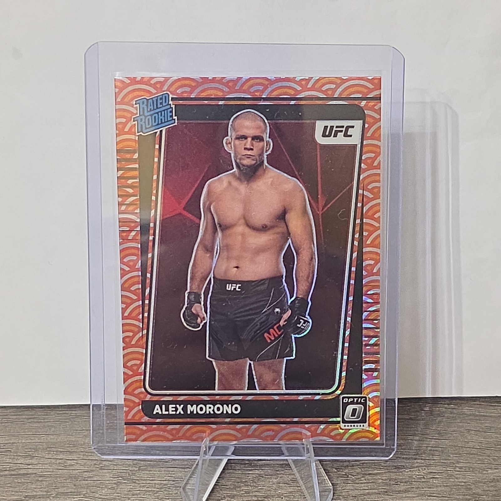 2022 Panini Donruss Optic UFC Rated Photon Prizm Alex Morono #104 Rated Rookie 