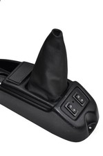 PASST ZU MICROCAR VIRGO PRESTIGE HSE GEAR GAITER schwarze Nähte MASSANFERTIGUNG NEU HERGESTELLT IN UK