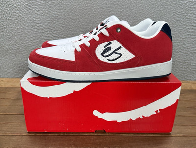 eS Shoes Mens 11 Red White Blue Accel Slim Skateboarding Sneakers Skater NEW