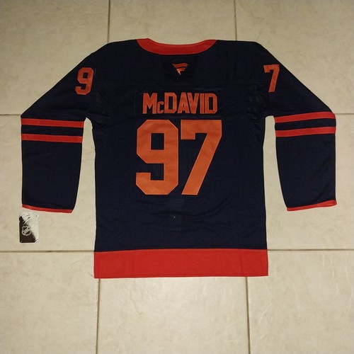 CONNOR MCDAVID EDMONTON OILERS FANATICS THROWBACK. SIZE LG/52. NWT.