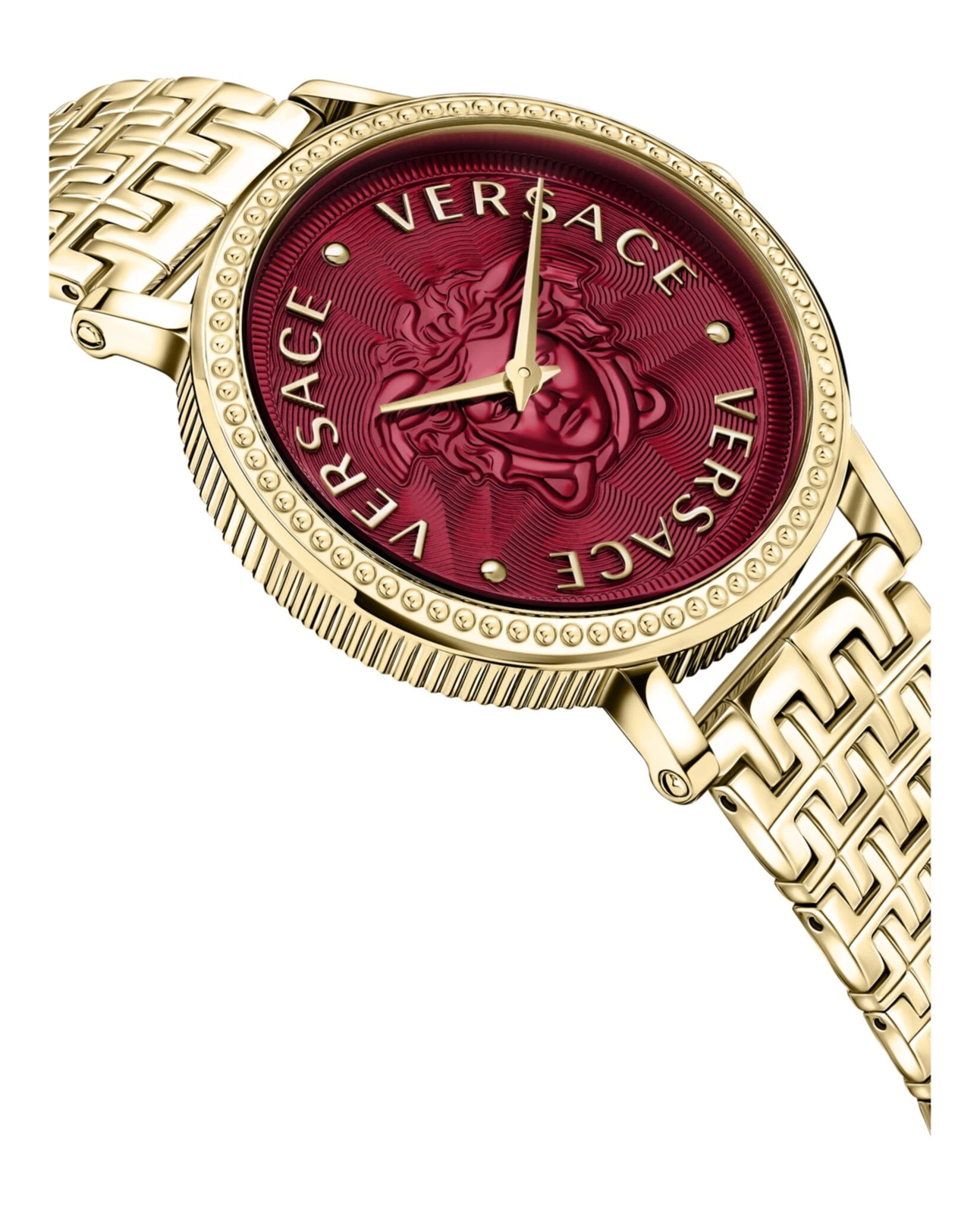Orologio Versace Donna V Dollar IP Oro Giallo 37mm Bracciale Moda