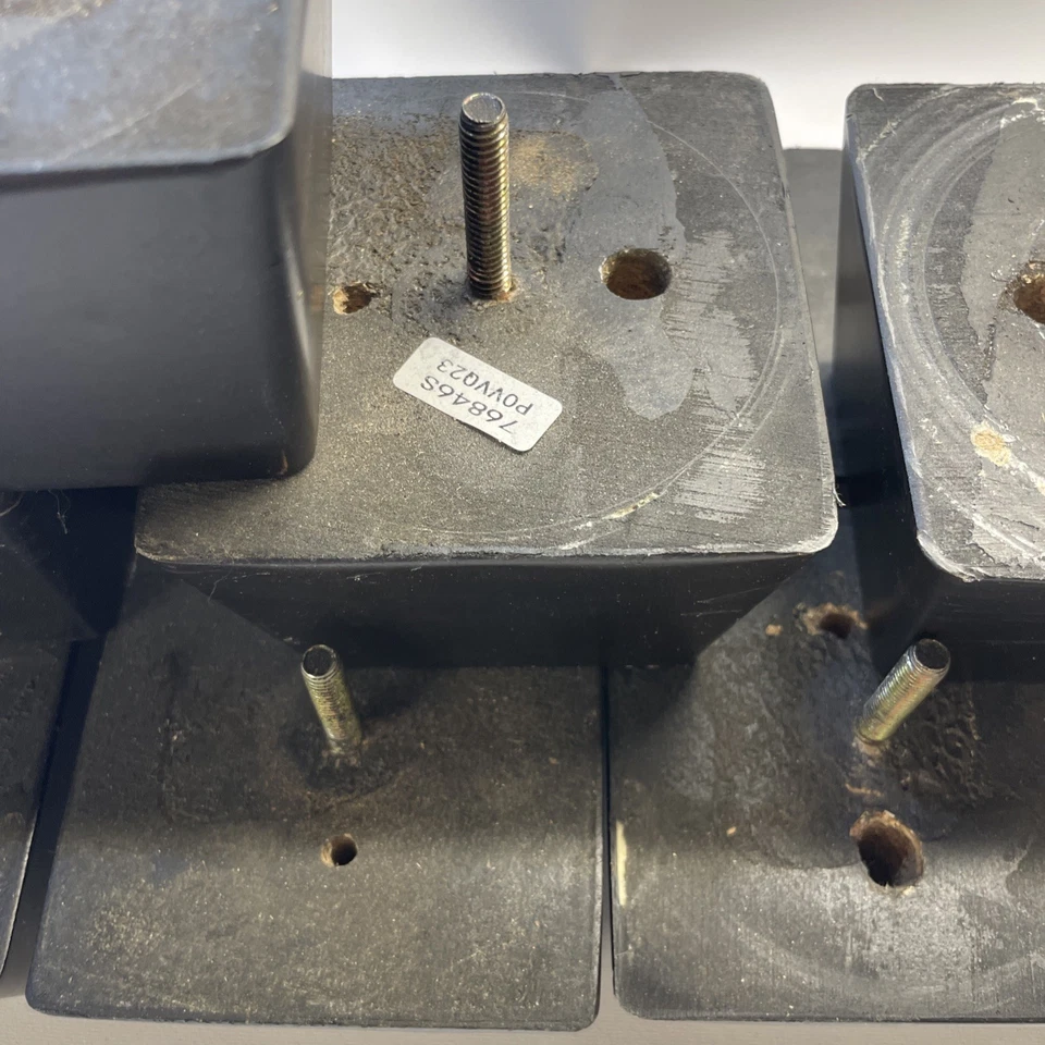 3" Wooden Furniture Legs Sofa Legs Pack of 12 Square Couch Legs Dark Brown - Image 2 of 3