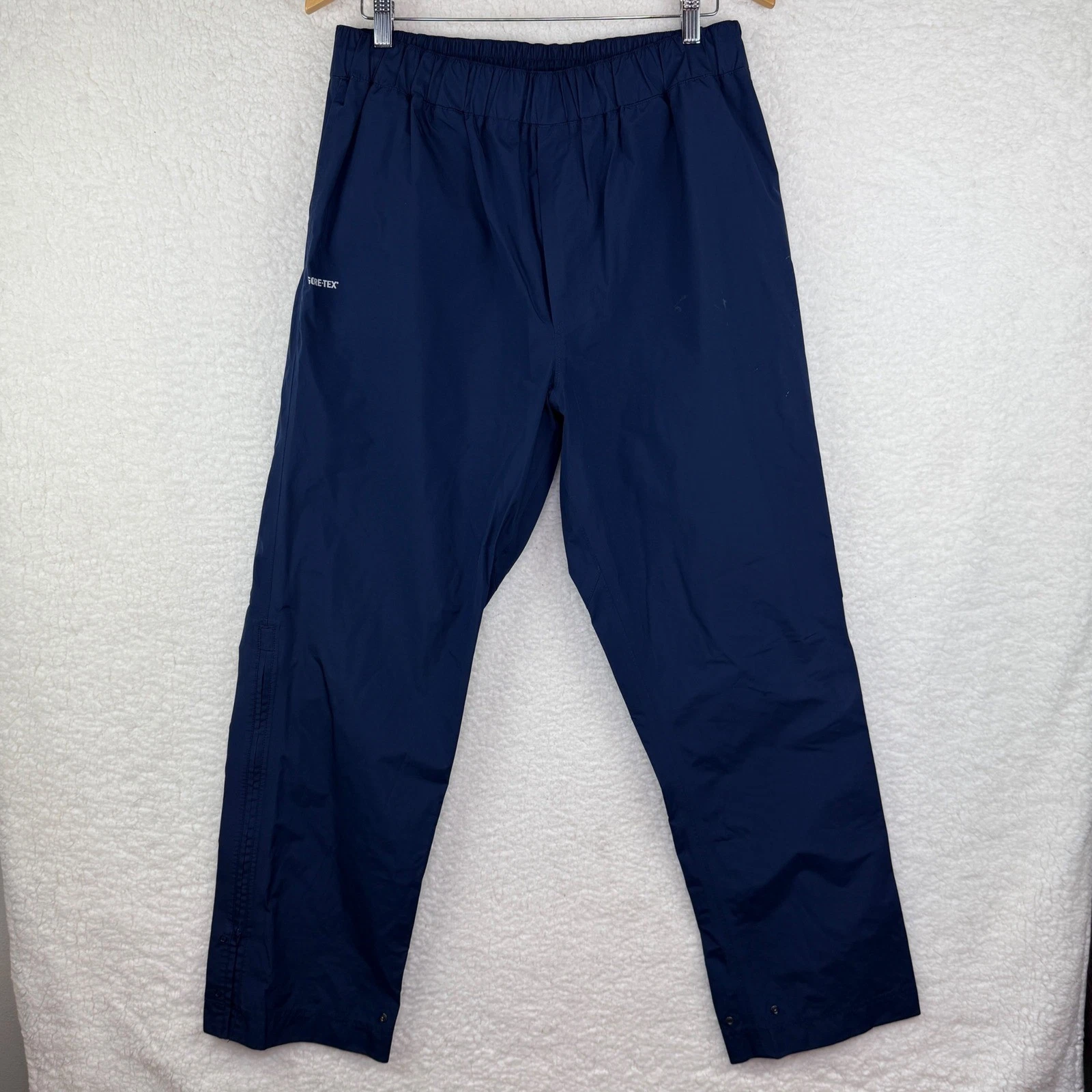 Goldwin Gore-Tex Pants Navy Blue Windproof Outdoor Mens Medium Waterproof