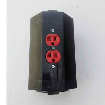 Doghouse YB-220 20A Power Box L5-20 Twist Lock to Duplex Outlets Stage DJ Event 