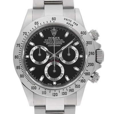 Rolex Cosmograph Daytona 116520 negro número aleatorio segunda mano para hombre - Imagen 1 de 4