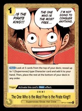 The One Who Is the Most Free Is the Pirate King!!! OP13-116 Carrying On His Will
