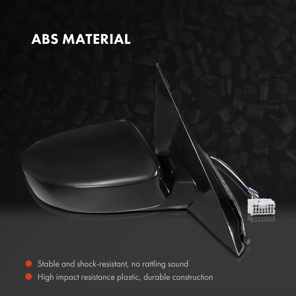 2x Espejo retrovisor eléctrico con plegado eléctrico y calefacción y memoria suave 11 pines para Nissan Máxima Foto 3 de 4