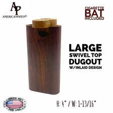 4'' HIGH QUALITY WOOD DUGOUT WITH A PINCH HITTER PIPE MADE IN USA