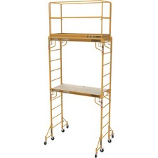 Metaltech Multipurpose Maxi Square Baker-Style Rolling Scaffold Tower Package,