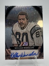 2025 Leaf Pro Set Portrait P-KW1 Kellen Winslow /10 Autograph