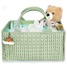 Baby Diaper Caddy Organizer Basket, Nursery  Car Storage, Baby Shower Gift