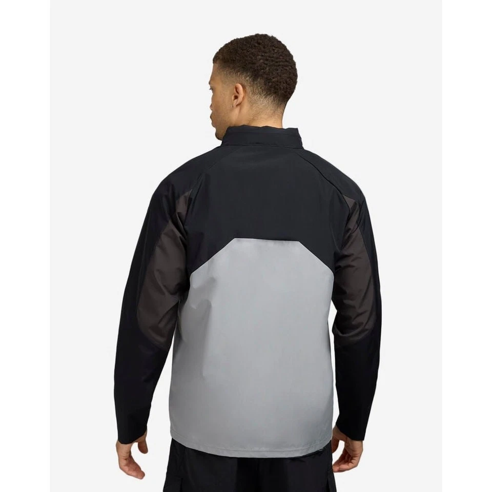 NWT New Balance Athletics Full Zip Woven Jacket in Black/Grey size Medium - Image 2 of 4