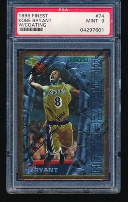 1996 Finest KOBE BRYANT W/ Coating Rookie #74 PSA 9 | eBay