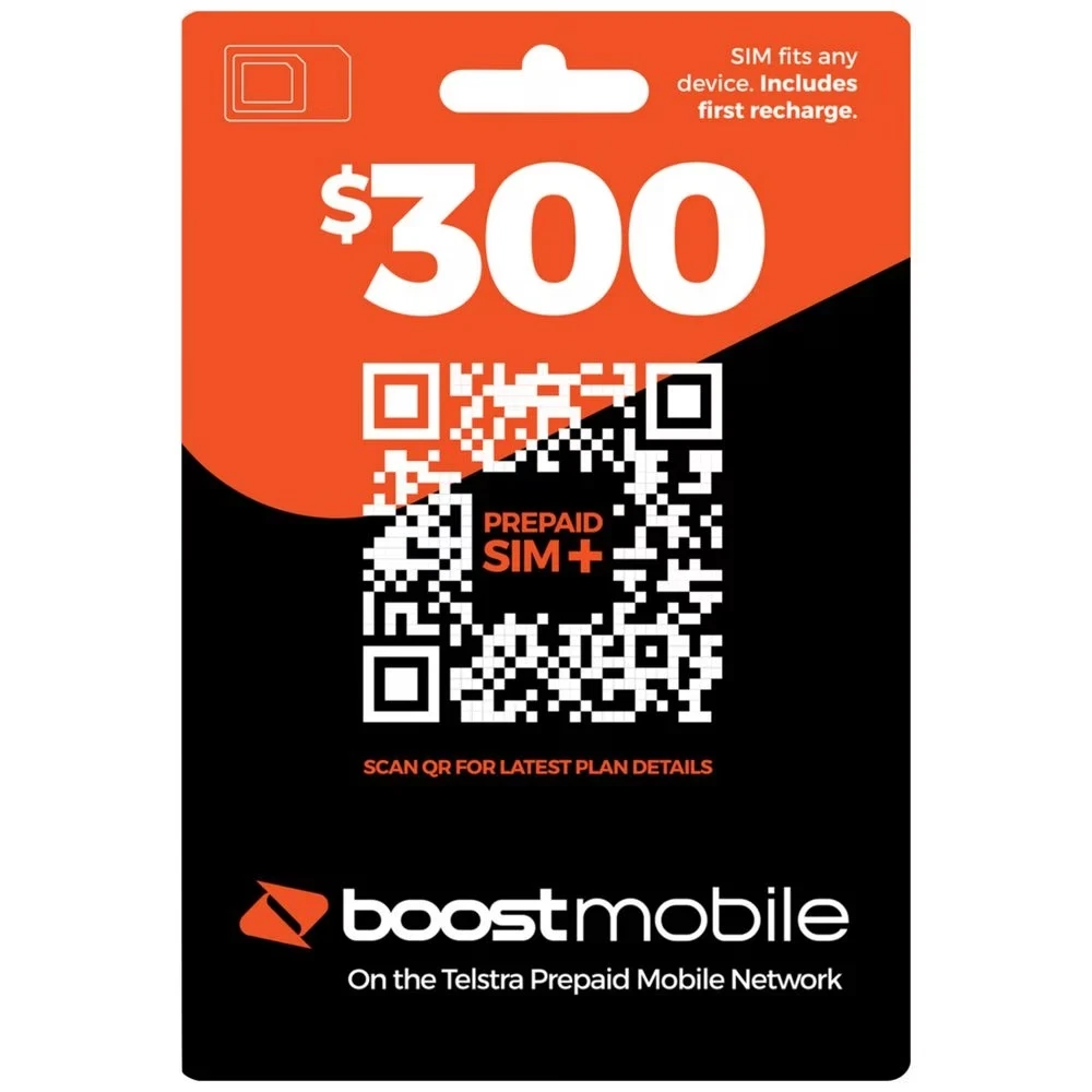Boost  $300 SIM Starter Kit 365 DAYS 290 GB data if activated before 02-11-2026