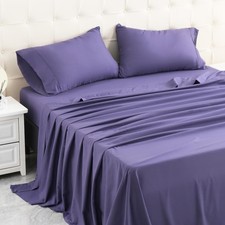 King Bed Sheets Set, Soft Breathable Bedding Sheet Set, Sheets Set with 16" D...