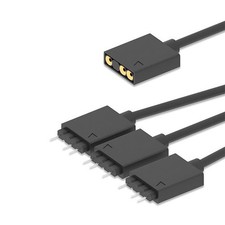 33.5CM Connector Cable ARGB Extension Cable Splitter 5V 1 Female to 3 Male 3 Pin
