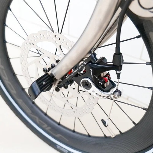 Hexati_bike 18 inchx2.0 Full Titanium Trifold brompton with flat Disc Brake - Picture 18 of 24