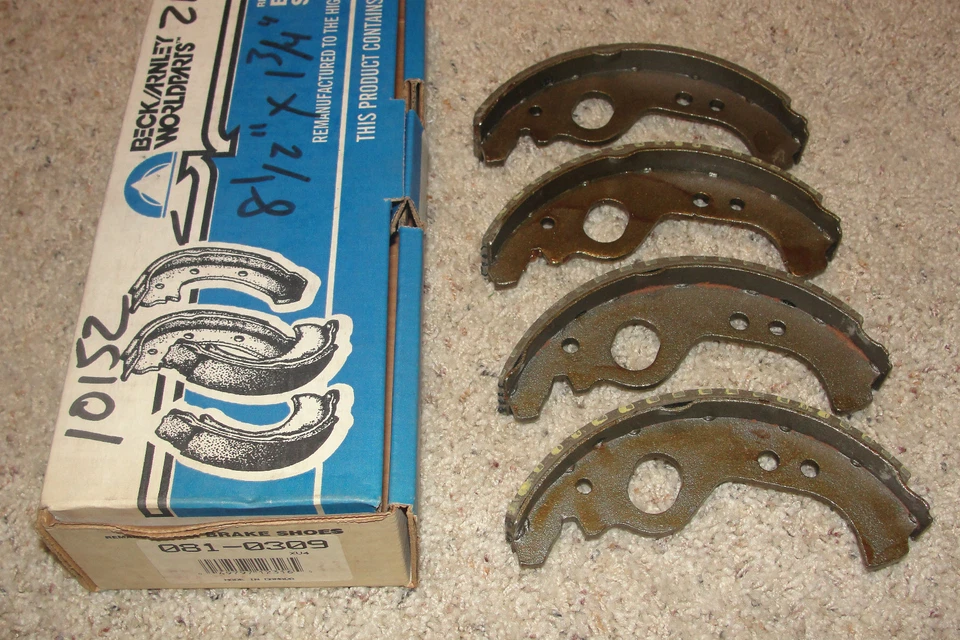 NOS Beck Arnley#081-0309 Fiat 128,Strada,Yugo 1971-88 Rear Brake Shoes EPE#10190 - Image 2 of 3